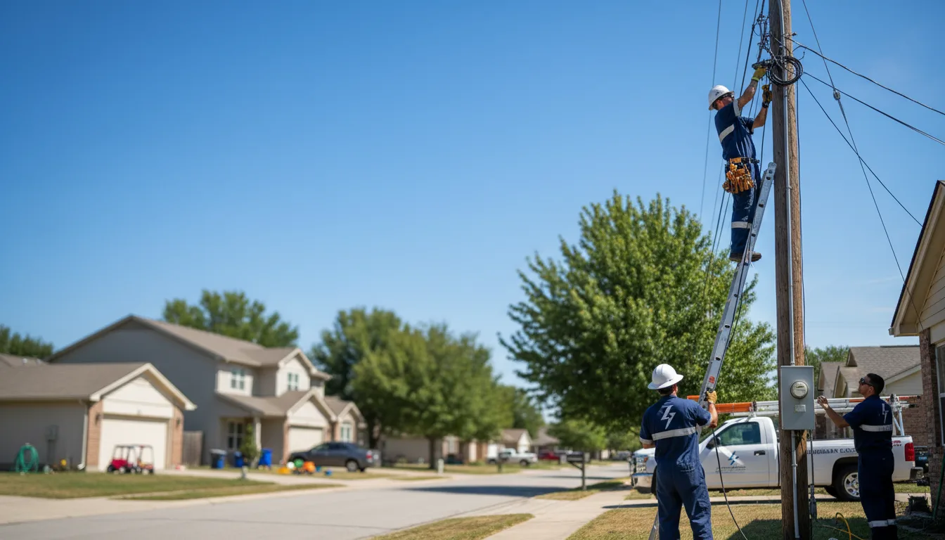 Residential electrician providing installation services in Witter, AR